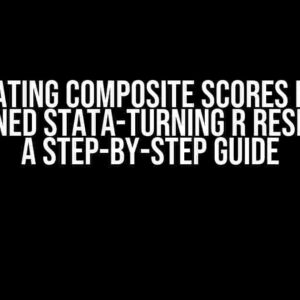 Calculating Composite Scores From an SPSS-Tuned Stata-Turning R Researcher: A Step-by-Step Guide