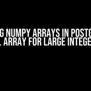 Storing numpy arrays in PostgreSQL: BYTEA vs. ARRAY for large integer arrays